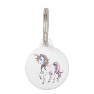 Magical Unicorn Dreams - Whimsical Fantasy Design Pet Tag