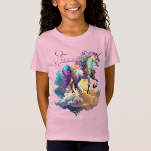 Magical Unicorn Fantasy clouds romance birthday T-Shirt