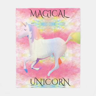 MAGICAL UNICORN  fleece blanket. Blanket
