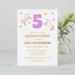 Magical Unicorn Girls Birthday