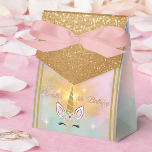 Magical Unicorn Girl's Birthday Favour Box