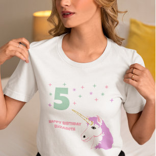Magical Unicorn Girls Birthday T-Shirt