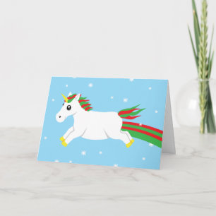 Magical Unicorn Holiday Christmas Card