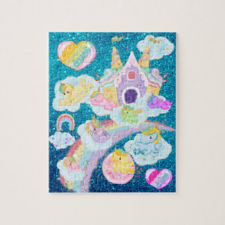 Magical Unicorn Ice Cream Castle Rainbow Slide Jigsaw Puzzle