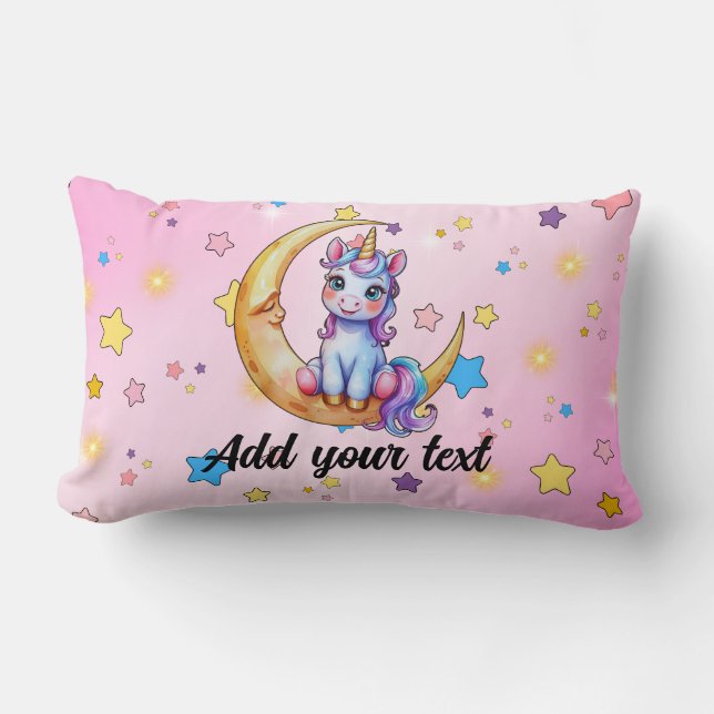 Magical Unicorn Lumbar Pillow (Front)