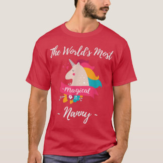 Magical Unicorn Nanny Best Nanny Ever T-Shirt