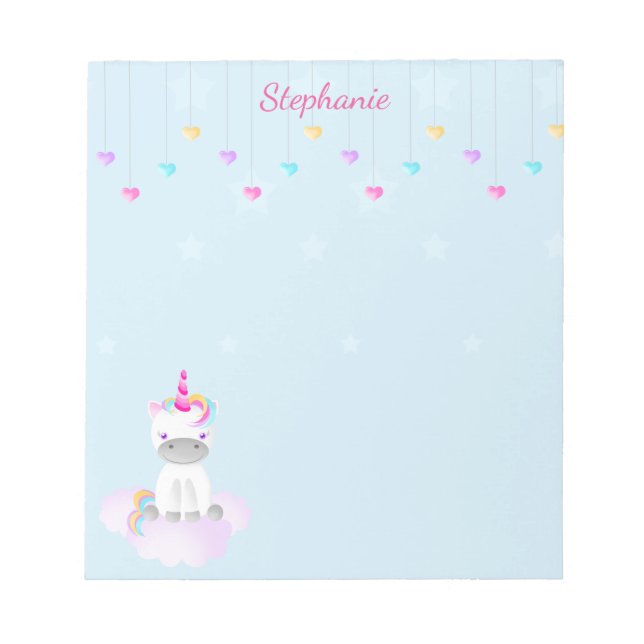 Magical Unicorn Notepad (Front)