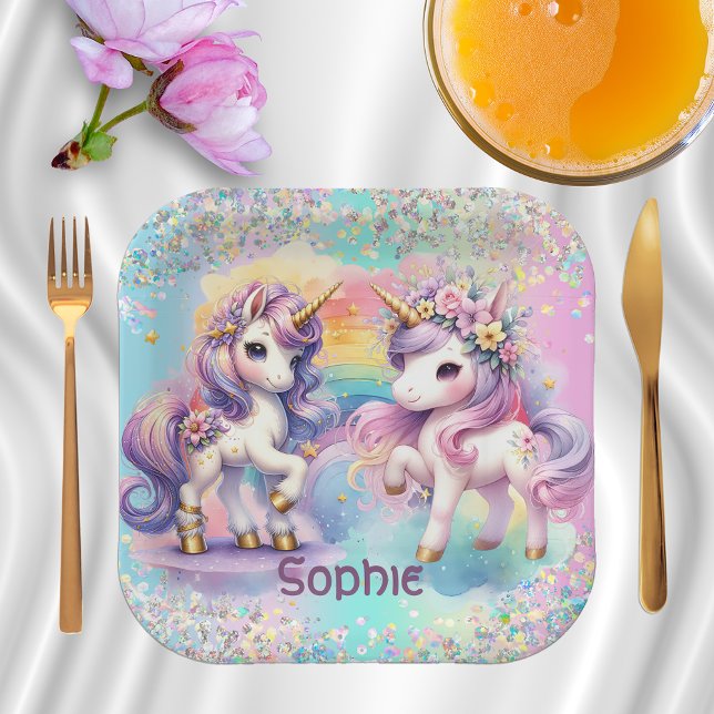 Magical Unicorn Paper Plate (Creator Uploaded)
