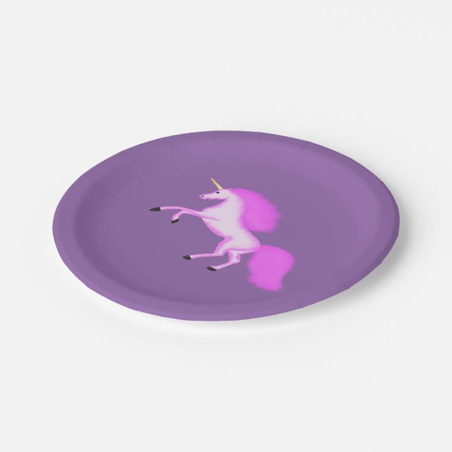 Magical Unicorn Paper Plates (Angled)