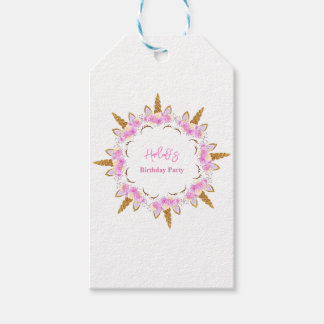 Magical Unicorn Party Birthday Gift Tags