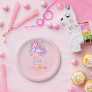 Magical Unicorn Party Birthday Paper Plate