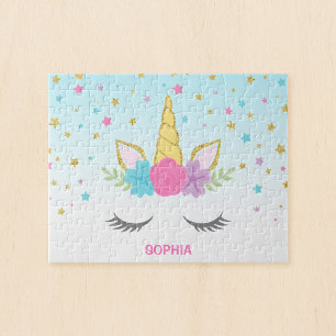 Magical Unicorn Personalised Kids Jigsaw Puzzle