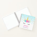 Magical Unicorn Personalised Kids Sketchbook