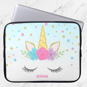 Magical Unicorn Personalised Laptop Sleeve