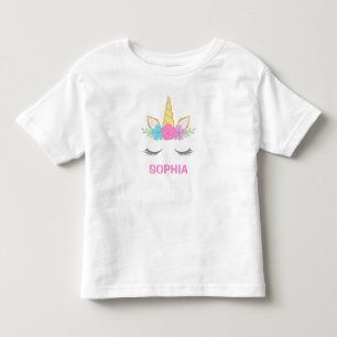 Magical Unicorn Personalised Toddler T-Shirt