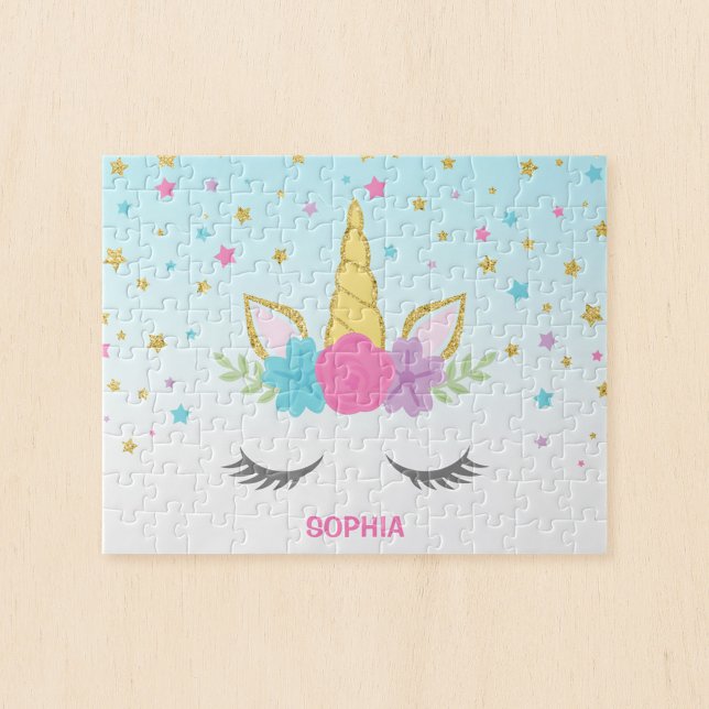 Magical Unicorn Personalized Kids Jigsaw Puzzle (Creator Uploaded)