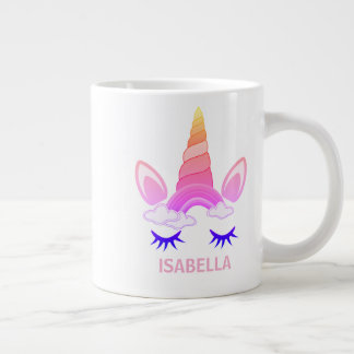 Magical Unicorn Personalized Name Large Coffee Mug