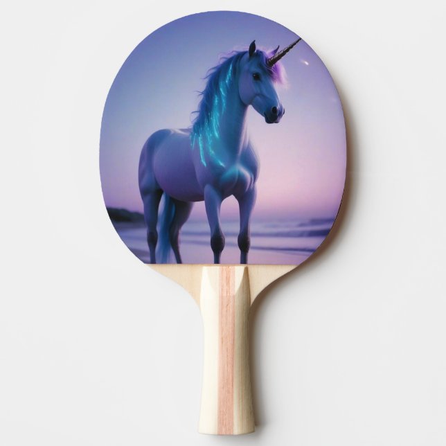 magical unicorn ping pong paddle (Front)