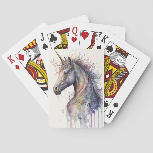 Magical unicorn playing cards (Back)