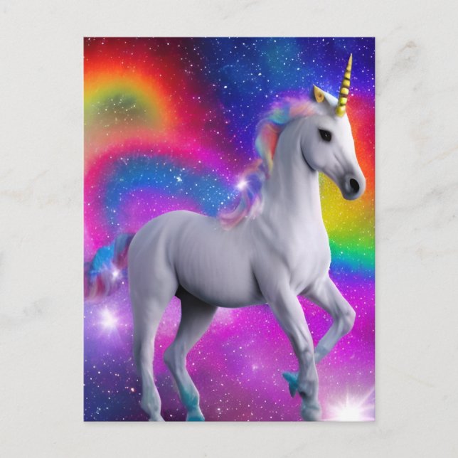 Magical Unicorn Postcard (Front)