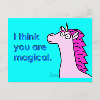 Magical Unicorn Postcard
