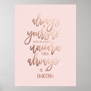 Magical Unicorn Poster - Always Be a Unicorn