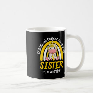 Magical Unicorn Proud Sister Of Childhood Cancer R Coffee Mug