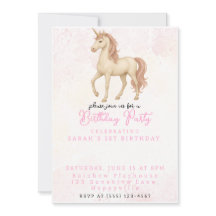 Magical Unicorn Rainbow 1st Birthday 