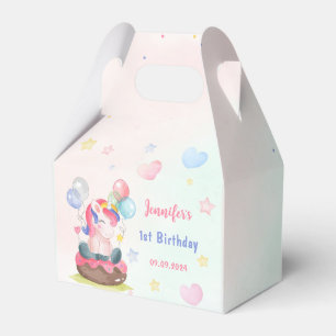 Magical Unicorn Rainbow Birthday Party Favour Box
