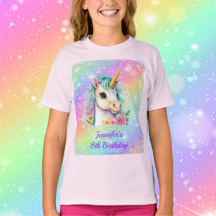 Magical Unicorn Rainbow Sparkle Birthday T-Shirt