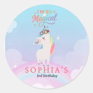 Magical Unicorn Rainbow Sticker