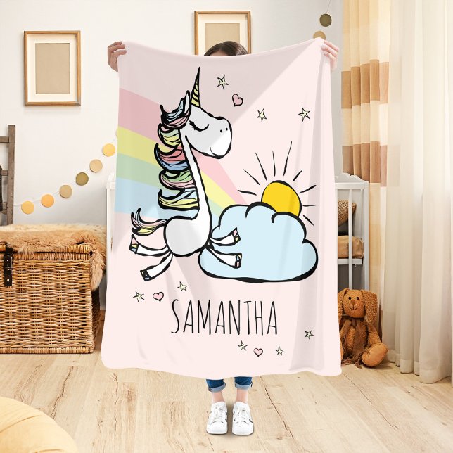 Magical Unicorn Sherpa Blanket (A magical blanket for a magical creature like you :-))