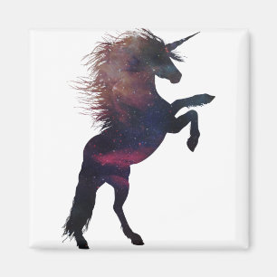Magical Unicorn Space Nebula Magnet