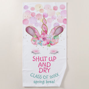 MAGICAL UNICORN Spring Break Beach Beach Towel