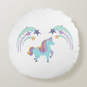 Magical Unicorn Star Print Throw Pillow