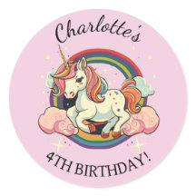 Magical unicorn stickers