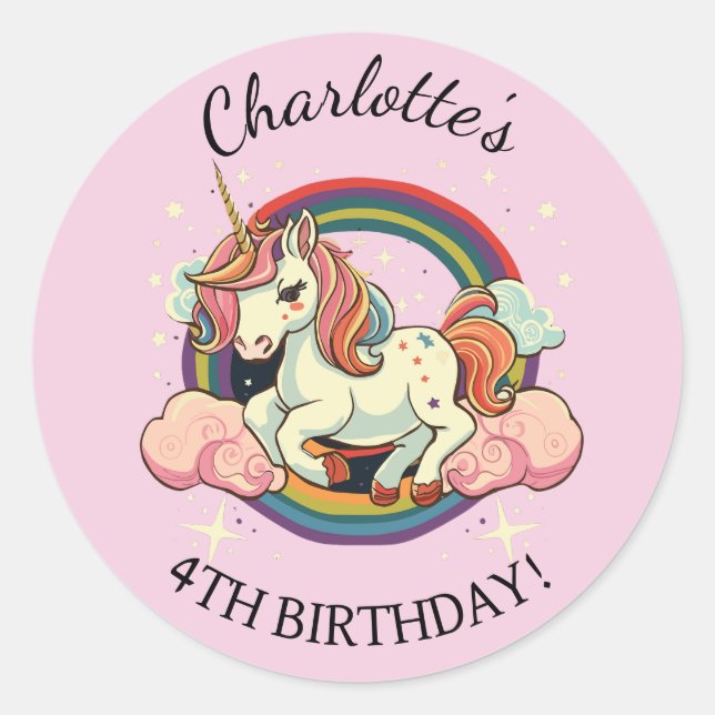 Magical unicorn stickers (Front)