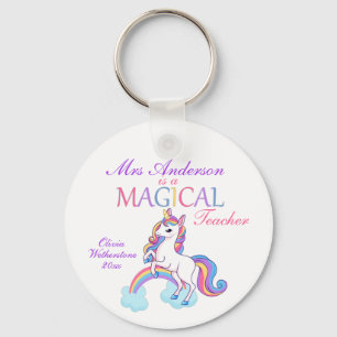 Magical Unicorn Teacher Appreciation Key Ring