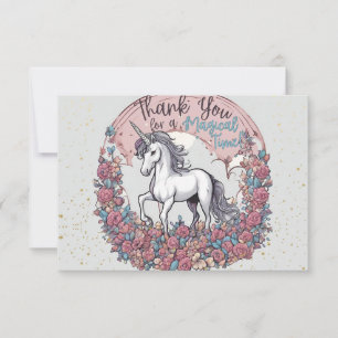 Magical Unicorn Thank You Card
