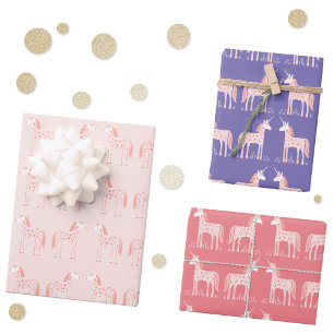 Magical Unicorn Wrapping Paper Sheet
