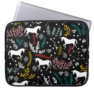 Magical Unicorns and Star Constellations Laptop Sleeve