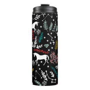 Magical Unicorns and Star Constellations Thermal Tumbler