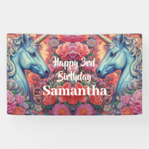Magical Unicorns Birthday Banner