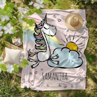 Magical Unicorns Fleece Blanket