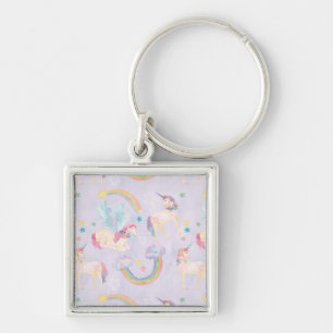 Magical Unicorns Pattern Key Ring