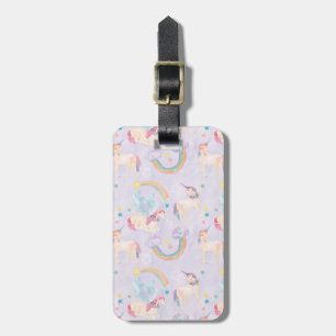 Magical Unicorns Pattern Luggage Tag