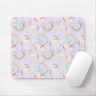 Magical Unicorns Pattern Mouse Mat