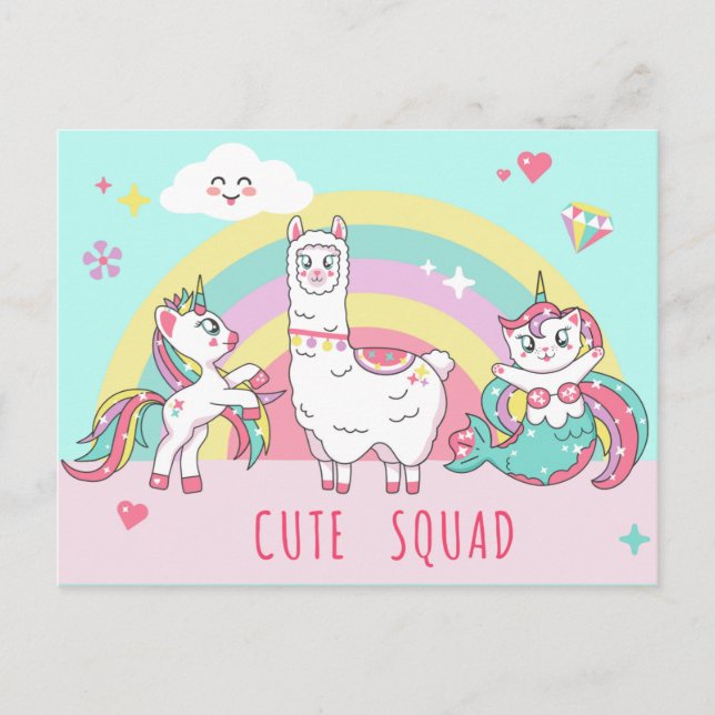 Magical Unicorns Postcard (Front)