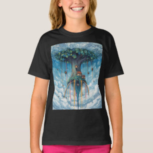 Magical Upside Down Rainbow Tree House T-Shirt