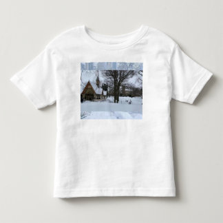 Magical Urban Snow Scene – Winter in the City Toddler T-Shirt